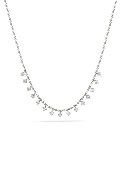Elli PREMIUM - Halsketting - Ketting Dames Bal Ketting Zirkonia Diamant Geslepen Wit 925 Sterling Zilver 40 cm -