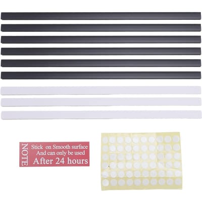 Support de Rangement Adhésif Mural pour Capsules de Café Peut Stocker Jusqu'à 49 Capsules de Café PVC Café 6 Black + 3 White
