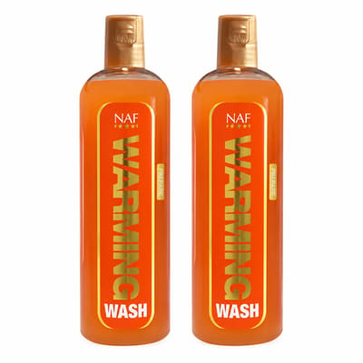 2 stuks - NAF- Warming Wash - Paarden Douchemiddel - 500ml
