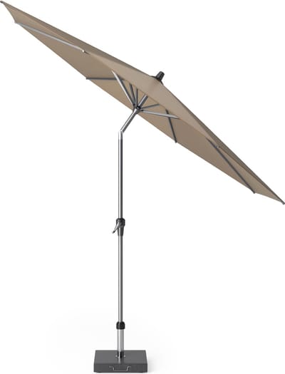Platinum Sun & Shade - Middenstokparasol - Riva - Ø300cm - Taupe - Kantelbaar - Easy-up draaisysteem - 96% UV protectie