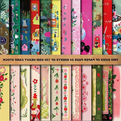 Creatieve Dieren Scrapbook Papier Set van 24 Vellen, 20 x 14 cm, Decoupage Bladen voor Scrapbooking, DIY Knutselprojecten en Album Accessoires