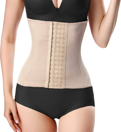 Waist Trainer Korset met 4 rijen haakjes - Corrigerend - Maat S - ShapeTape - Korset - Shapewear korset - Snel afvallen - Zweetband buik