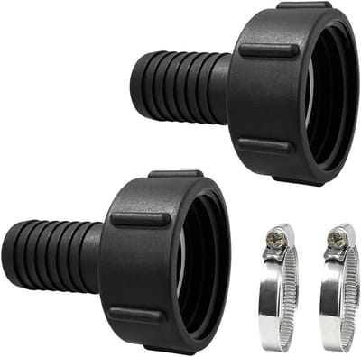 IBC Tank Adapter Set met 2 Stuks, S60x6 en S100x8, Voor Tuin Kraan en Water Slang Aansluiting, Geschikt voor IBC Tanks en Wateropslag