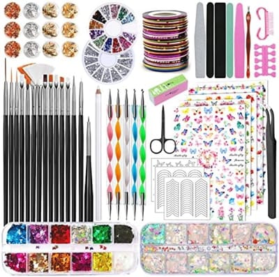 PromoHome 23-delige Nagel Art Set - Professionele Dotting Penselen & Accessoires