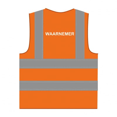 Waarnemer hesje RWS oranje