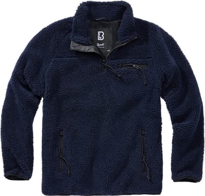 Brandit - Teddyfleece Troyer Sweater/trui - 4XL - Blauw