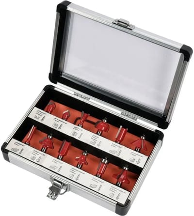Yato YT-68005 - Frezenset voor Houtbewerking - 12 Delen - Met Lager