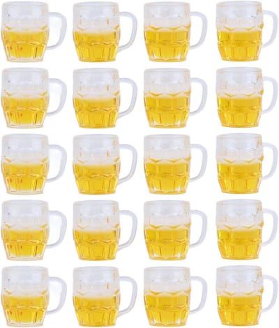 20 Stuks Mini Bierbekers voor Modelbouw en DIY Creaties - Perfecte Accessoires voor Miniatuurscènes