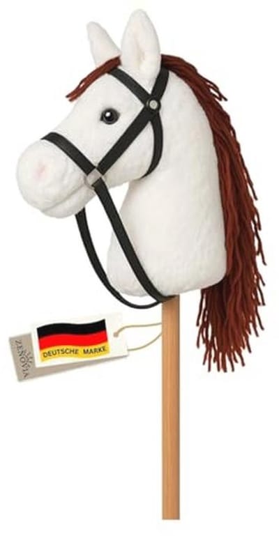 Hobby Horse Stokpaard Wit - Geschikt voor Toernooien - Rijspeelgoed voor Binnen en Buiten