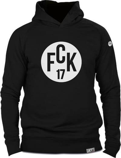 FC Kluif hoodie 'FCK 17' - Maat L - Zwarte hoodie voor heren - Football lifestyle brand