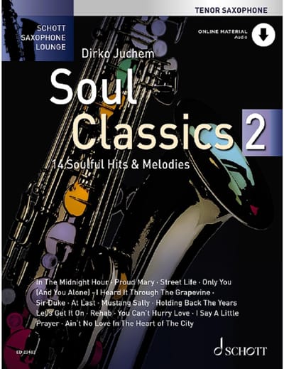 Schott Music Soul Classics 2- Tenor Saxophone - Bladmuziek voor houten blaasinstrumenten