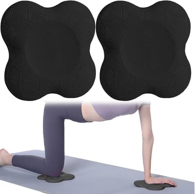 Set van 2 Yoga Knielappen, Antislip Kussens voor Knieën, Handen, Polsen en Ellebogen, Duurzame en Beschermende Ondersteuning voor Oefeningen