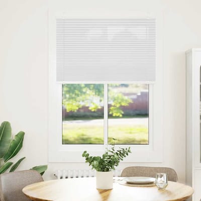 vidaXL - Plissé - rolgordijn - 95x100 - cm - stofbreedte - 94,4 - cm - polyester - wit