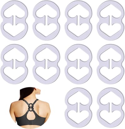 BH Bandjes Verbergende Clips - 10 Stuks - Wit - Verberger - Accessoire - Clip - Samenhouder - Ophouders