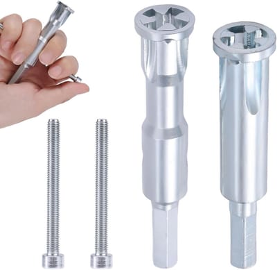 Set van 4 Draadstrip- en Draai Gereedschappen, Aluminium Hex Shank Kabel Stripper voor Boor en Automatische Draadstripper, Ideaal voor Elektrische Klussen