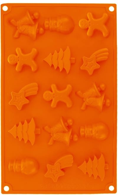 Koekjesvorm Silicone Bruin Kerst SILLINIE - Bakvorm voor Koekjes