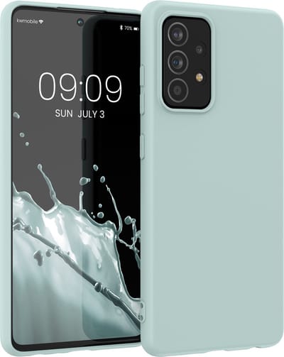 kwmobile telefoonhoesje geschikt voor Samsung Galaxy A52 / A52 5G / A52s 5G - Hoesje voor smartphone - Back cover in cool mint