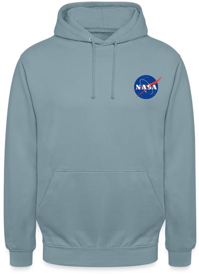 NASA Klassiek Logo Als Borstlogo Hoodie Unisex