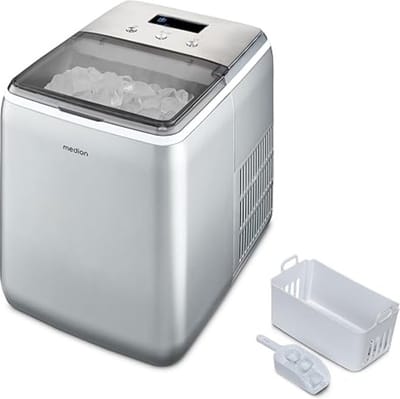 Luxe Ijsblokjesmachine – Met Deksel – Zelfreinigend – Kristalhelder – Horeca – Snel Klaar – 2.6L Reservoir – 150W