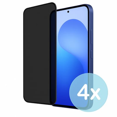 Privacy Screenprotector Geschikt voor Samsung Galaxy A17 – Anti-Gluren – Krasbestendig Gehard Glas 9H – Volledige Dekking – 4-Pack – FuturiQ