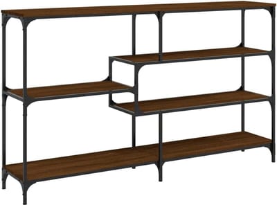 Hoge Wandtafel 160x32x95 cm Eikenhout Robuust en Functioneel
