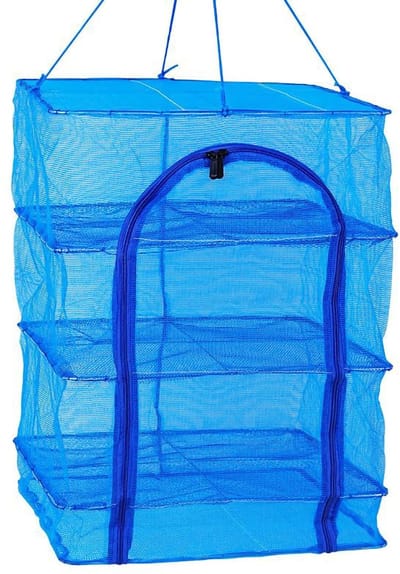 Dailygoods- Droognet opvouwbaar - Wasrek - Droogrek inklapbaar - Droogrek voor vissen - Netstof - Lichtgewicht ontwerp