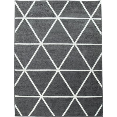 Modern tapijt Bella antraciet 60x100 cm
