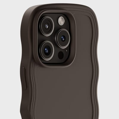 Holdit Wavy Case geschikt voor Apple iPhone 16 Pro Max - Chocolate