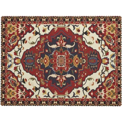 Perzisch Tapijt Tafelkleed Geometrisch Etnisch Oosters Traditioneel Tafelkleed Keuken Feest Decoratie 90x140cm black