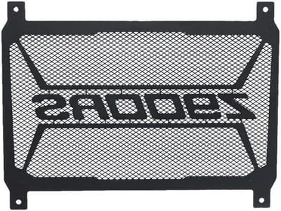 Motorfiets Radiator Cover - Koeler Grill - Motor Beschermen - Aluminium Constructie - 35.9 x 33.9 cm - Zwart