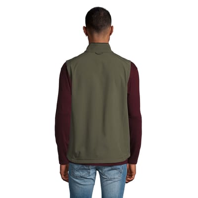 SOLS Heren Rallye Soft Shell Bodywarmer Jacket (Donkergroen)