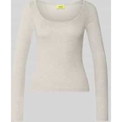 Shirt met lange mouwen met u-hals model 'STAR'
