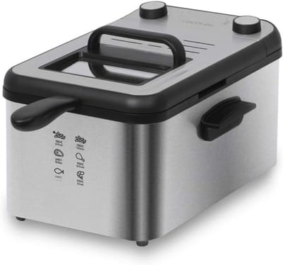 SCH® Frituurpan 3 liter - Frituurpan - Zilver - ‎57cm x 41cm x 25cm