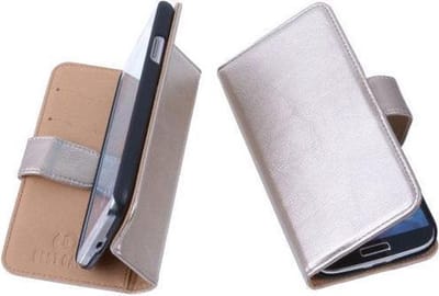 PU Leder Goud Samsung Galaxy Fresh Trend Lite Bookstyle Telefoonhoesje