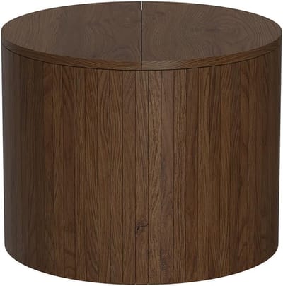 Salontafel - Bijzettafel - Woonkamer - Opbergruimte - 48x48x38 cm - Walnoot