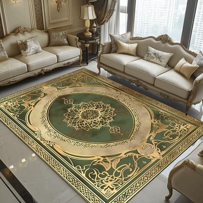 Groot Vloerkleed in Europese Stijl voor Woonkamer Luxe Decoratie Huis Sofa Gebiedskleed 200x400 cm Slaapkamer Zachte Vloermat Antislip 60*90cm