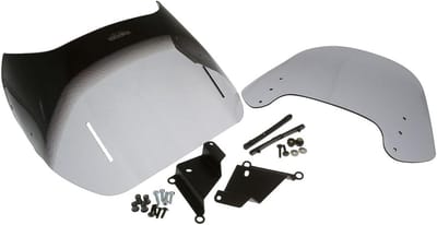 Motorfiets Windscherm - Verstelbaar Scherm - Comfortabel Rijden - Dubbele Verstelling - 5 cm Verstelbaar - Smoke Grijs