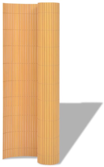 Modern PVC Tuinhek & Privacyscherm -150 x 300 cm - Geel - Weerbestendig & Waterbestendig - Onderhoudsvrij Kunststof Hekwerk voor Tuin, Balkon en Terras