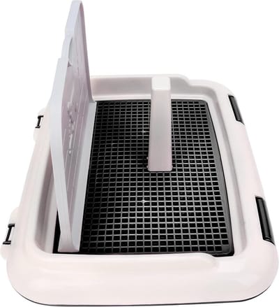 Indoor Cat Potty Fence - Puppy Toilet Tray Scheduled PlasbakBlue (Zwart)