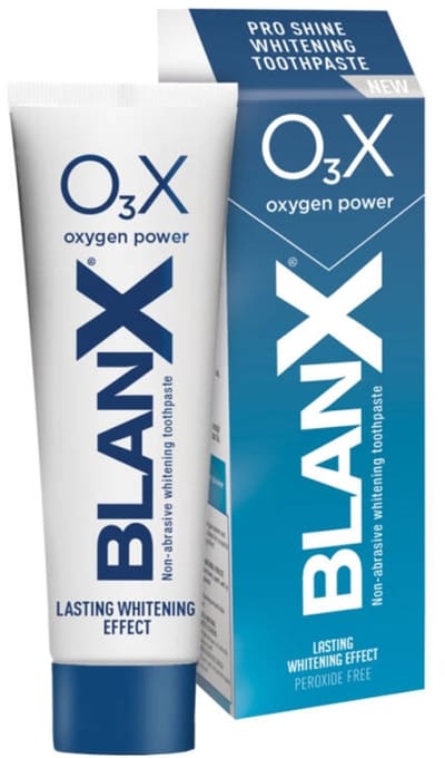 BlanX O3X - Whitening Tandpasta - Zuurstof & Perliet technologie - 4 tinten witter - 75ml