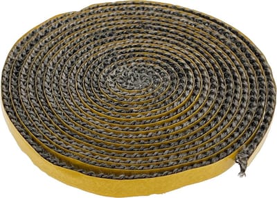 SnelShoppen - Oven Seal Cord 2.5 m - Ronde Fireproof Fiberglass Seal - Graphite Grey - Hittebestendig tot 550°C - Ideaal voor Openhaard en Oven