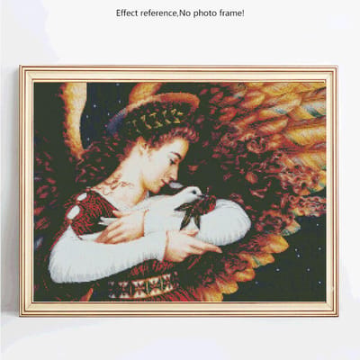 Diamantmozaïek volledige lay-out kruissteek diamant schilderij dame foto van strass woondecoratie 20X30 brown