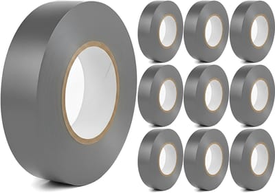 Isolatietape 10 Stuks - Kingtron Yurga - Grijs - 19mmx9m