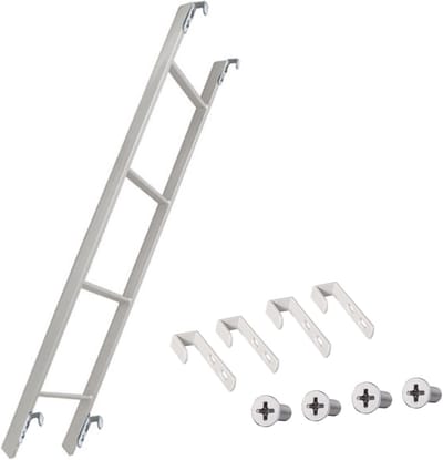Stapelbed Ladder - Hangende Trap - Veilige Toegang - Verstelbare Haken - 150 Kg Draaglast - Zwart