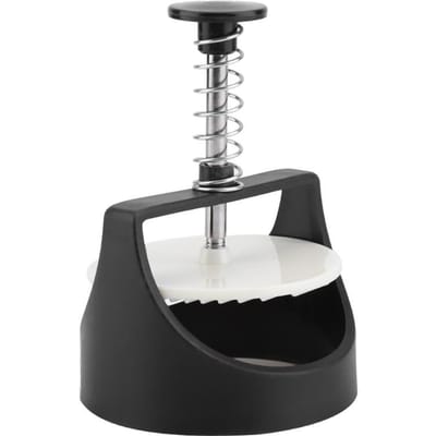RVS Hamburger Patty Maker Pers Hamburger Vlees black