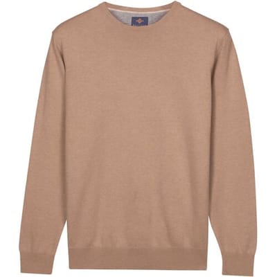 Baileys – Heren Trui – Basic Pullover – Ronde hals trui - Taupe - NOS8200-865