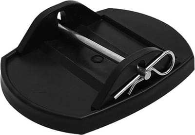 ProPlus Stabilisatievoet met metalen pen - 175 x 140 mm - zwart - duurzame kwaliteit kunststof