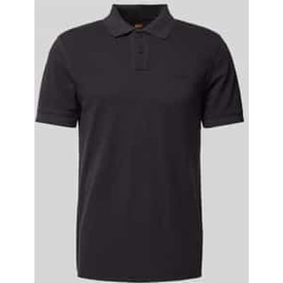 BOSS Orange Prime Heren Katoen-Piqué Polo Shirt met Logo Print NOS