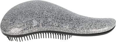 Haarsoires Haarkam Borstel 19cm - Hair Tangle - Glitter - Anti-klit - Zilver - Haar Kam voor Dagelijks Gebruik & Styling