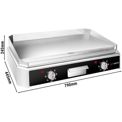 GGM Gastro Elektro Bratplatte - 5 kW - Glatt - Bratfläche: 740x296mm